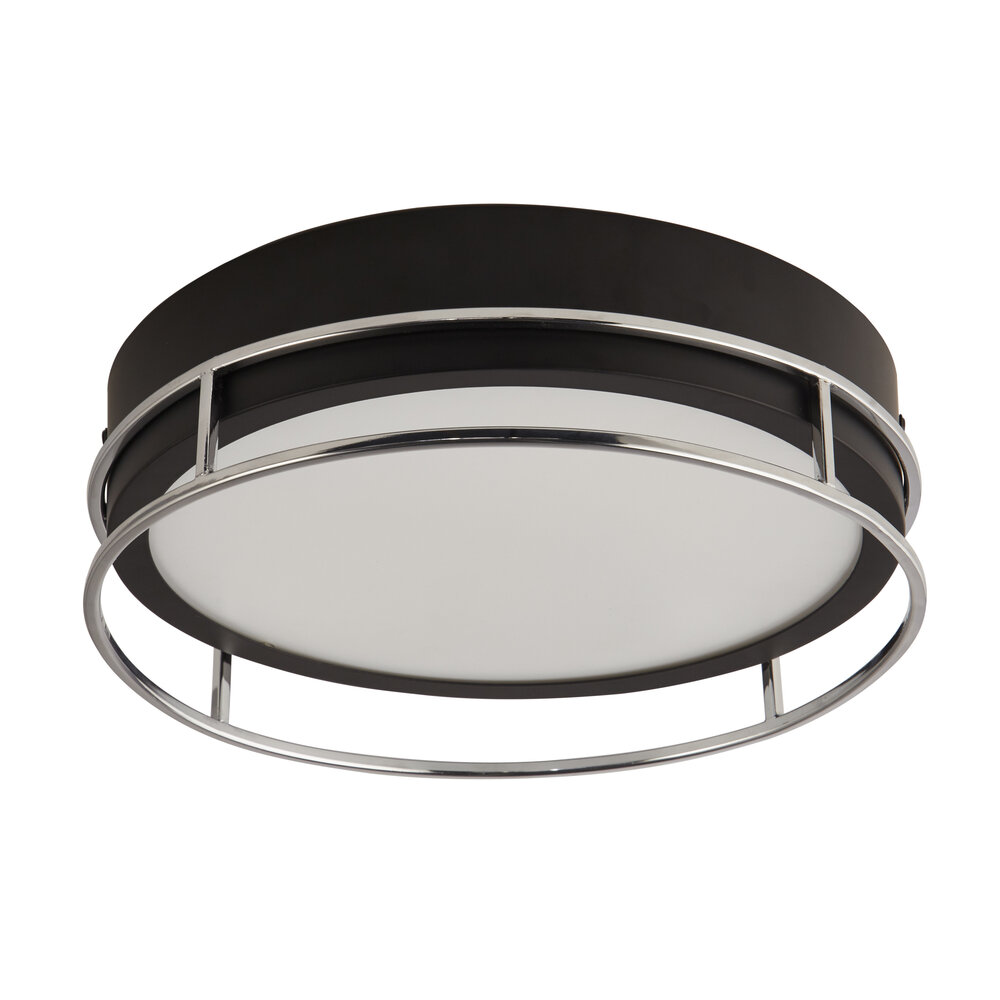 Searchlight Plafondlamp Phoenix Ø 30 cm IP44 zwart Searchlight Plafondlamp Phoenix Ø 30 cm IP44 zwart