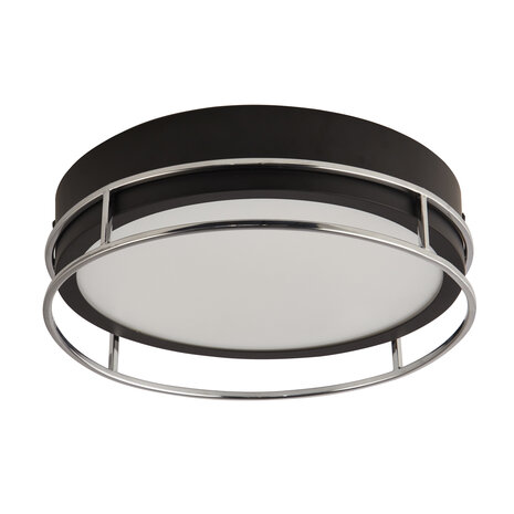 Searchlight Plafondlamp Phoenix Ø 30 cm IP44 zwart Searchlight Plafondlamp Phoenix Ø 30 cm IP44 zwart