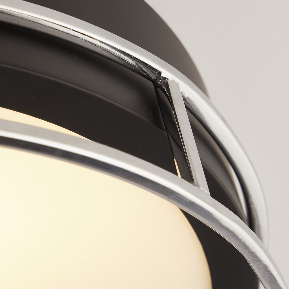 Searchlight Plafondlamp Phoenix Ø 30 cm IP44 zwart Searchlight Plafondlamp Phoenix Ø 30 cm IP44 zwart
