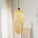 Searchlight Hanglamp Bali Ø 20 cm bamboe beige