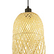 Searchlight Hanglamp Bali Ø 20 cm bamboe beige
