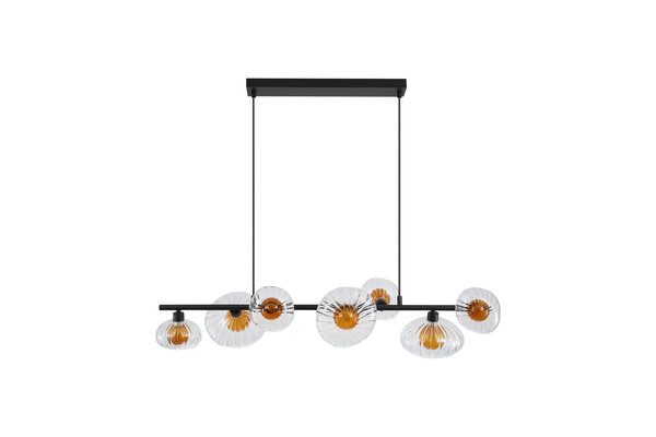 Searchlight Hanglamp Sunbeam 7 lichts L 93 cm zwart