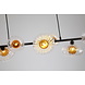 Searchlight Hanglamp Sunbeam 7 lichts L 93 cm zwart
