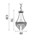 Searchlight Hanglamp Louis Phillipe 6 lichts Ø 40 cm chroom