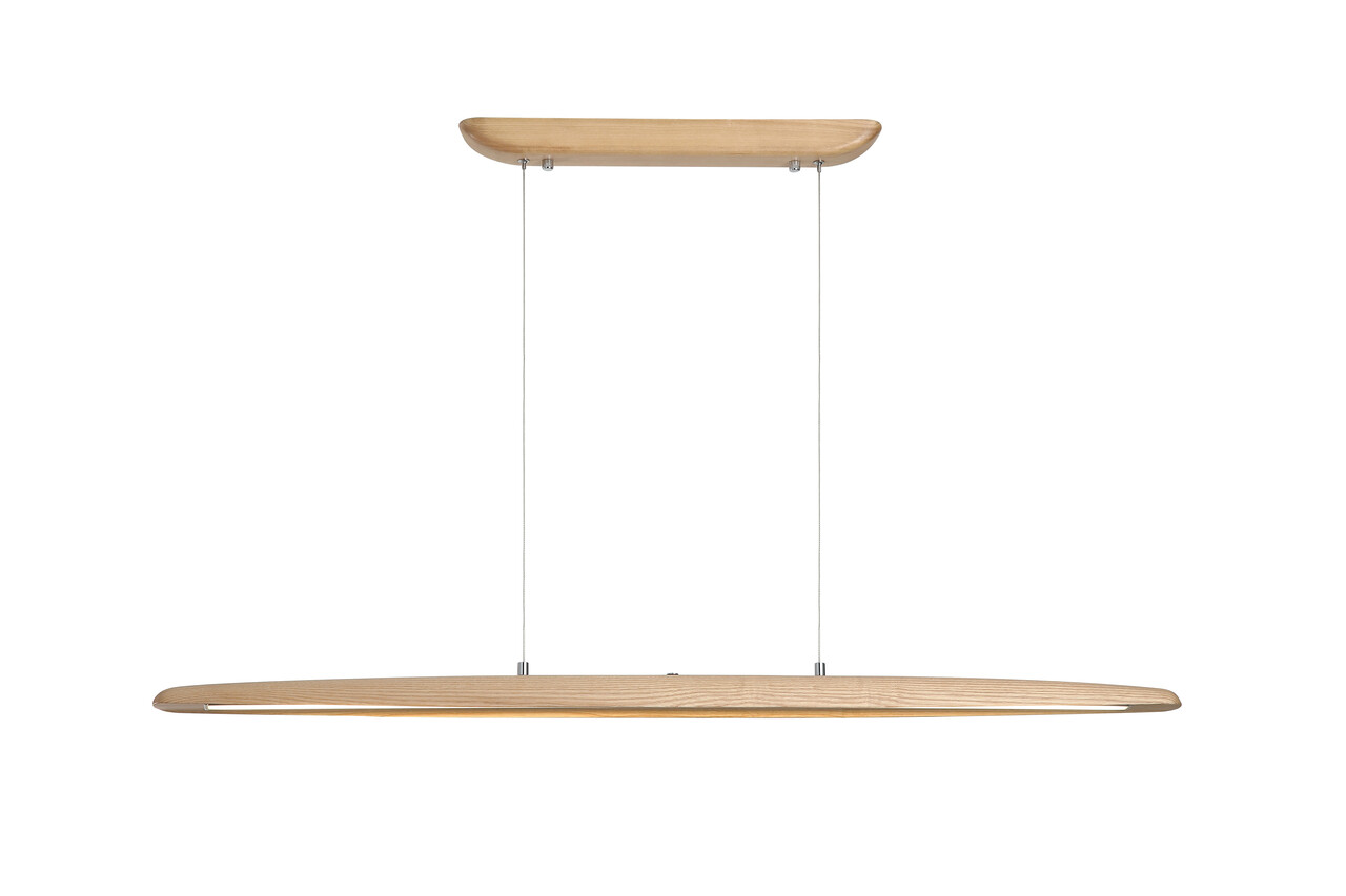 Searchlight Hanglamp Kenzie L 120 cm hout beige Searchlight Hanglamp Kenzie L 120 cm hout beige