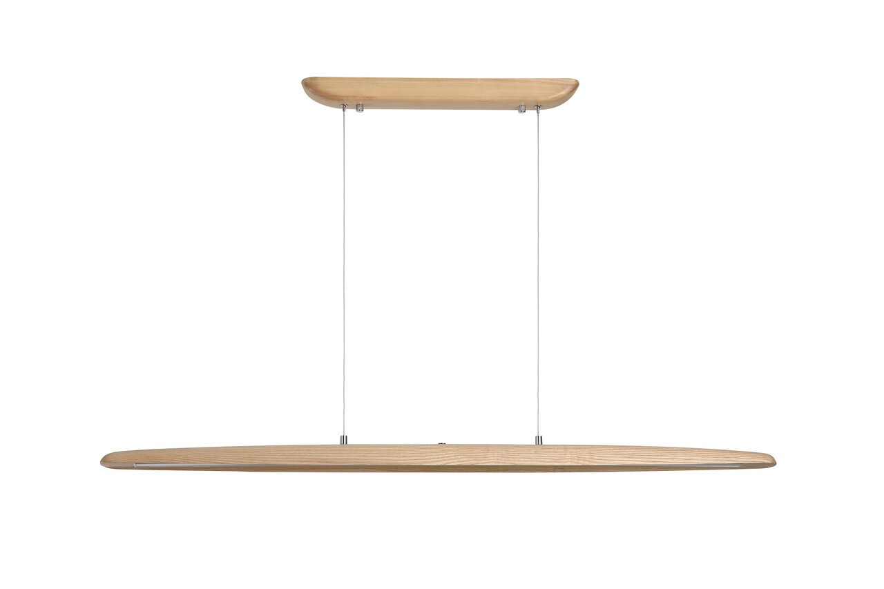 Searchlight Hanglamp Kenzie L 120 cm hout beige Searchlight Hanglamp Kenzie L 120 cm hout beige