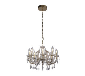 Searchlight Hanglamp Utah 8 lichts Ø 60 cm outdoor IP65 goud Searchlight Hanglamp Utah 8 lichts Ø 60 cm outdoor IP65 goud