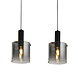 Searchlight Hanglamp Sweden 3 lichts L 101 cm zwart Searchlight Hanglamp Sweden 3 lichts L 101 cm zwart