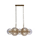 Searchlight Hanglamp Wagon wheel 10 lichts L 90 cm brons