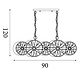 Searchlight Hanglamp Wagon wheel 10 lichts L 90 cm brons