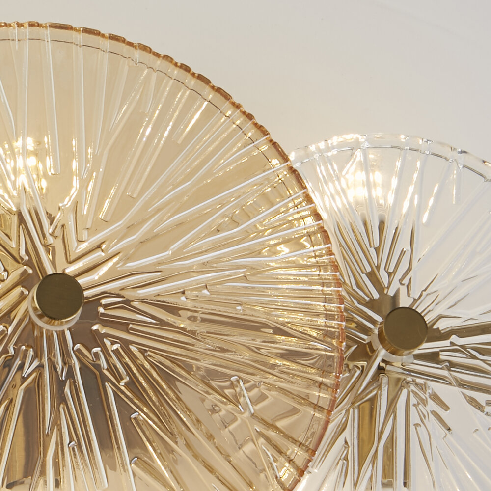 Searchlight Plafondlamp Wagon wheel L 40 cm brons