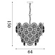 Searchlight Hanglamp Wagon wheel 9 lichts Ø 64 cm brons