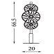 Searchlight Tafellamp Wagon wheel H 66,5 cm brons