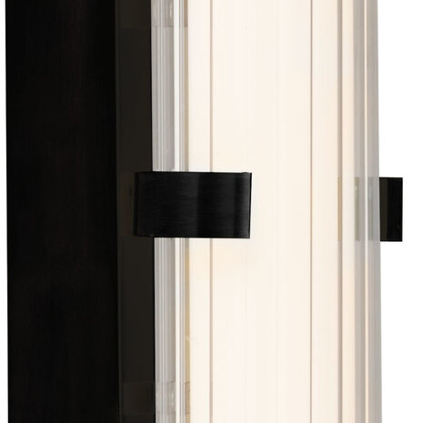 Searchlight Wandlamp Clamp H 63 cm IP44 zwart Searchlight Wandlamp Clamp H 63 cm IP44 zwart