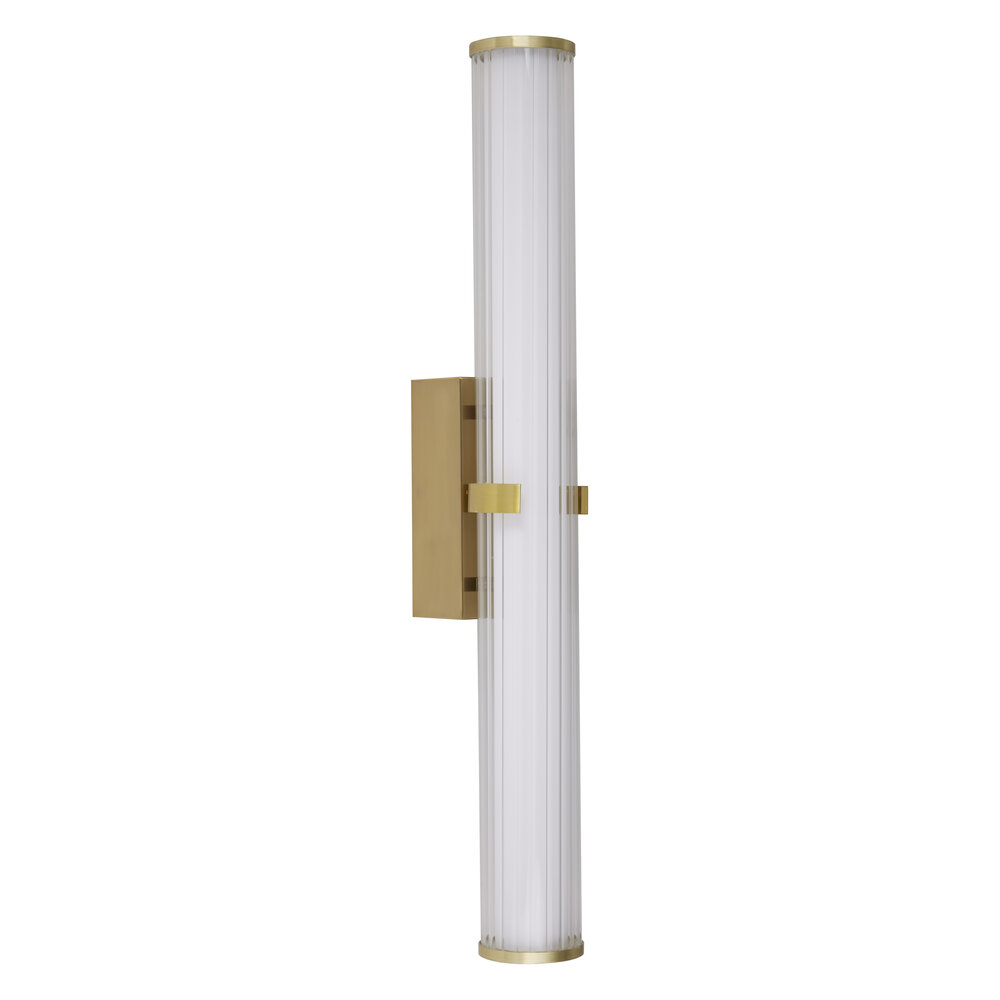 Searchlight Wandlamp Clamp H 63 cm IP44 goud