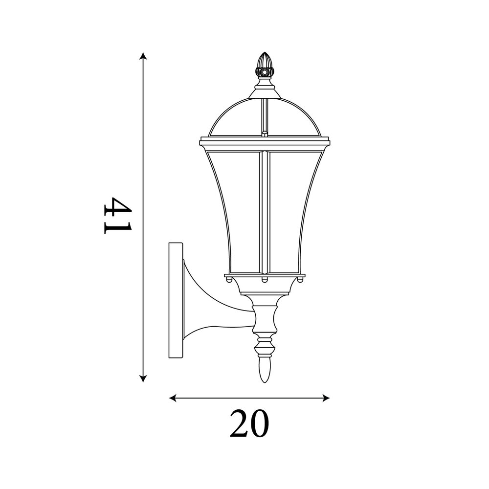 Searchlight Buitenlamp Capri H 41 cm bruin Searchlight Buitenlamp Capri H 41 cm bruin