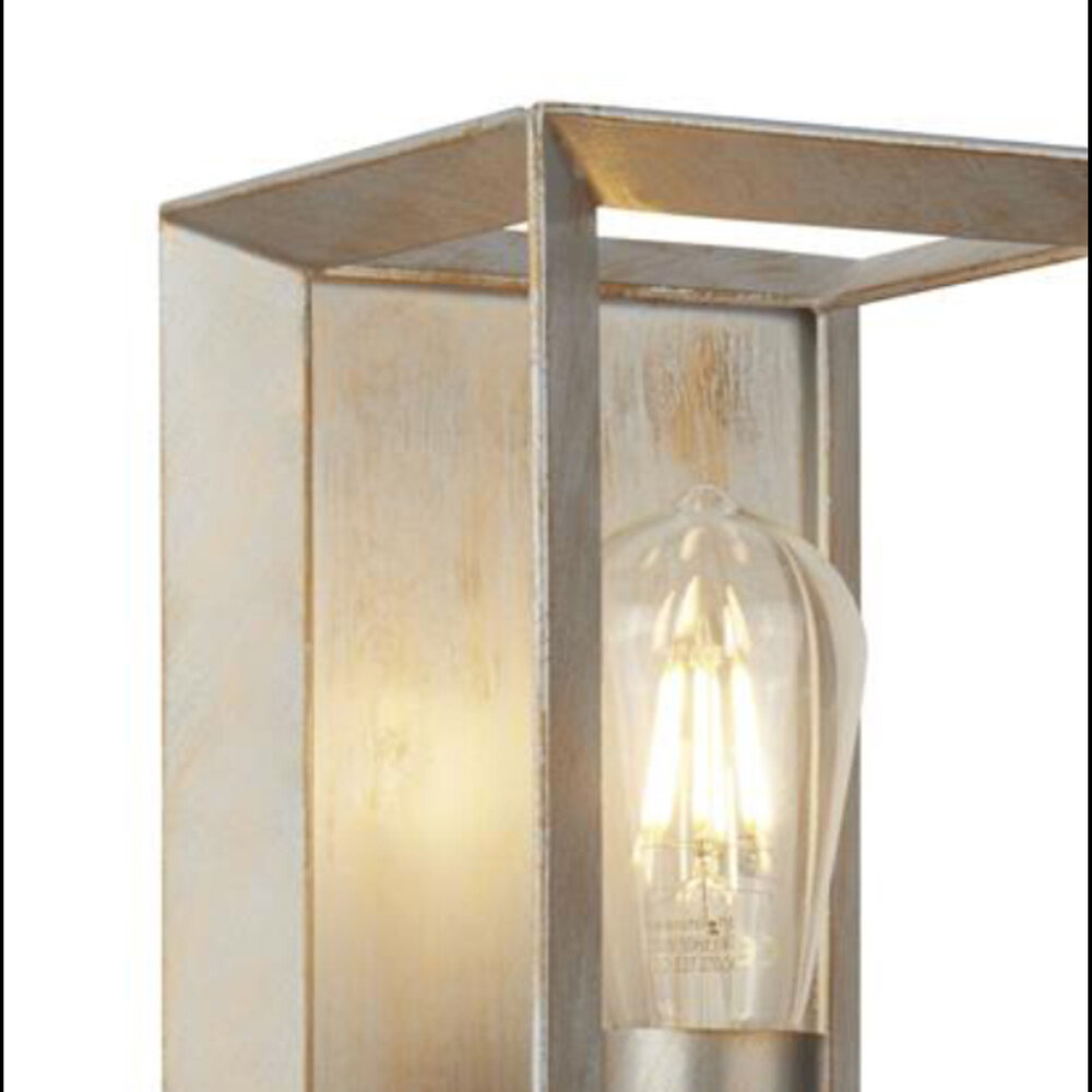 Searchlight Wandlamp Heaton H 23,5 cm zilver goud Searchlight Wandlamp Heaton H 23,5 cm zilver goud