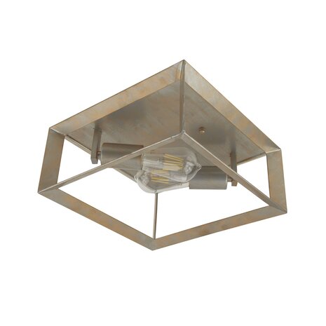 Searchlight Plafondlamp Heaton B 30 cm zilver goud