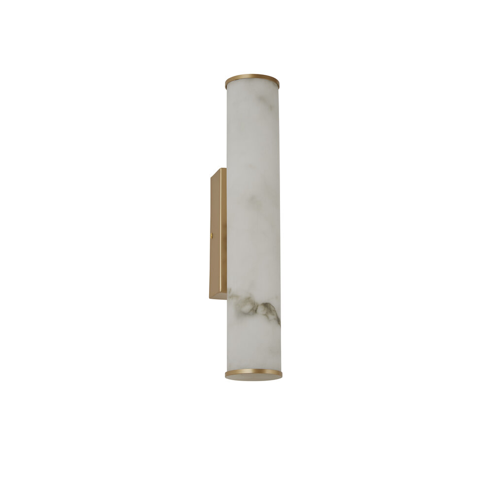 Searchlight Wandlamp Wales H 35 cm IP44 mat goud Searchlight Wandlamp Wales H 35 cm IP44 mat goud