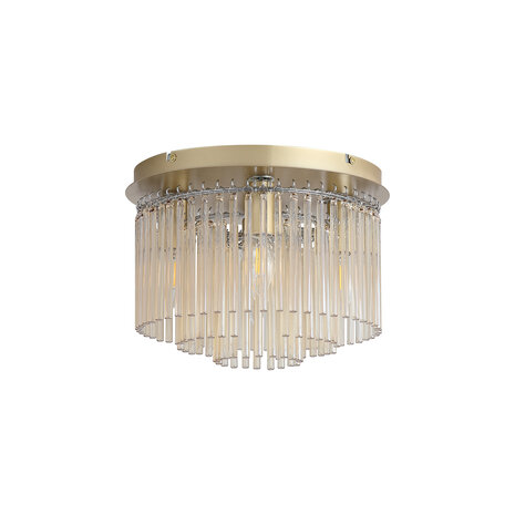 Searchlight Plafondlamp Swizzle 5 lichts Ø 32 cm mat goud