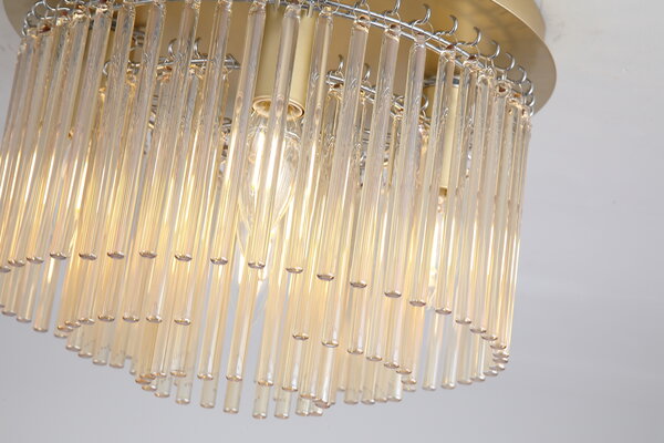 Searchlight Plafondlamp Swizzle 5 lichts Ø 32 cm mat goud