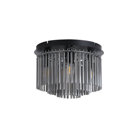 Searchlight Plafondlamp Swizzle 5 lichts Ø 32 cm zwart