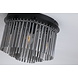 Searchlight Plafondlamp Swizzle 5 lichts Ø 32 cm zwart