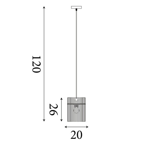 Searchlight Hanglamp Swizzle Ø 20 cm zwart Searchlight Hanglamp Swizzle Ø 20 cm zwart