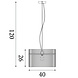 Searchlight Hanglamp Swizzle Ø 40 cm zwart Searchlight Hanglamp Swizzle Ø 40 cm zwart
