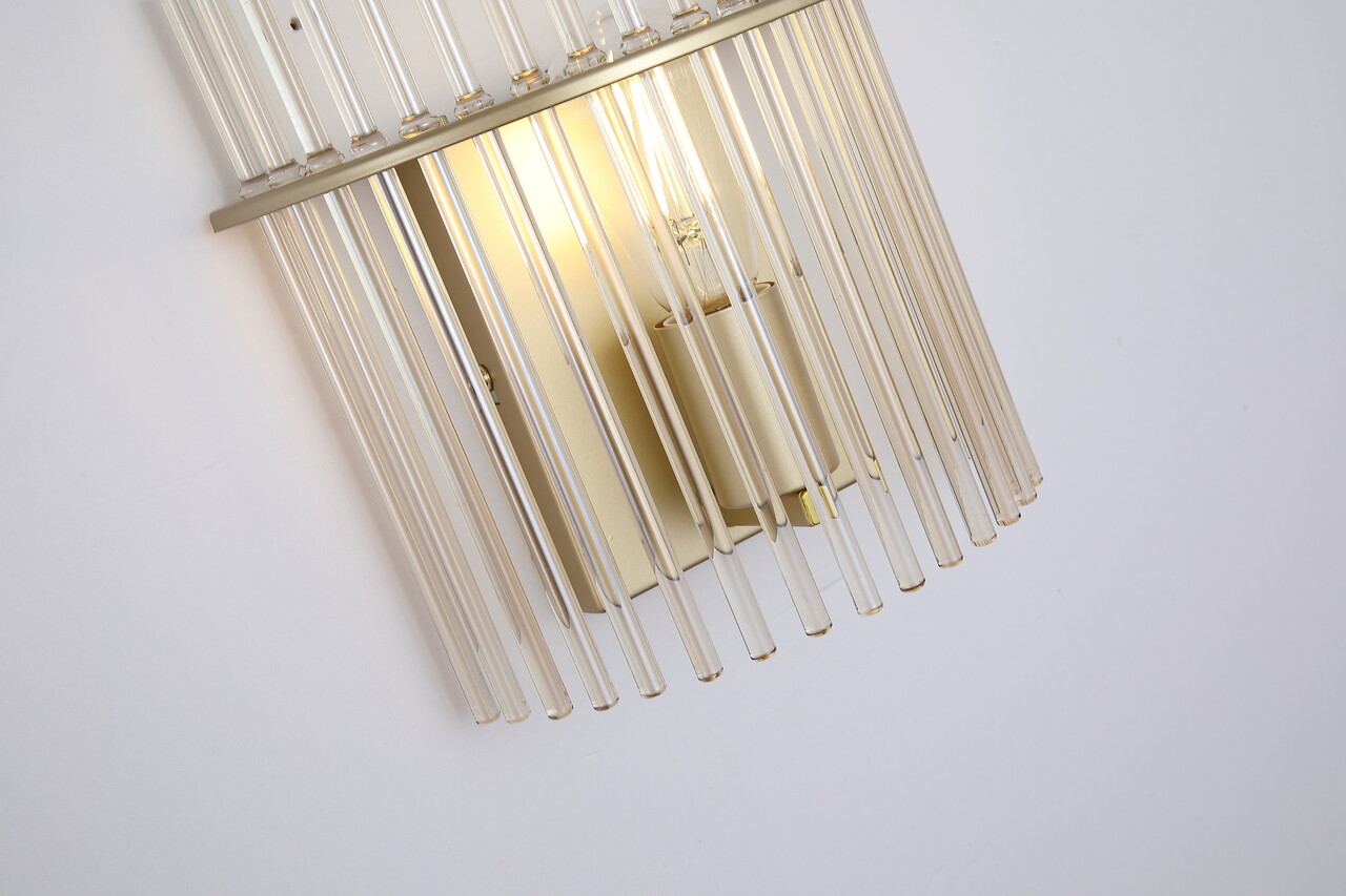 Searchlight Wandlamp Swizzle H 26 cm mat goud Searchlight Wandlamp Swizzle H 26 cm mat goud