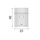 Searchlight Wandlamp Swizzle H 26 cm zwart Searchlight Wandlamp Swizzle H 26 cm zwart