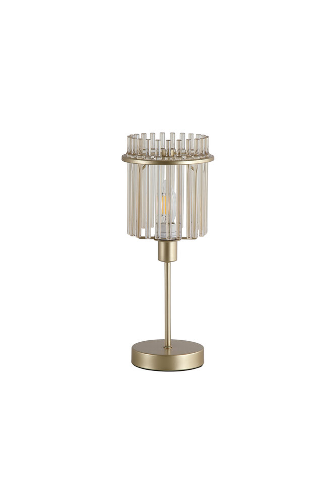 Searchlight Tafellamp Swizzle H 38 cm mat goud