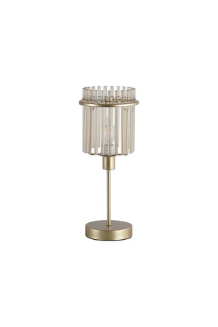 Searchlight Tafellamp Swizzle H 38 cm mat goud
