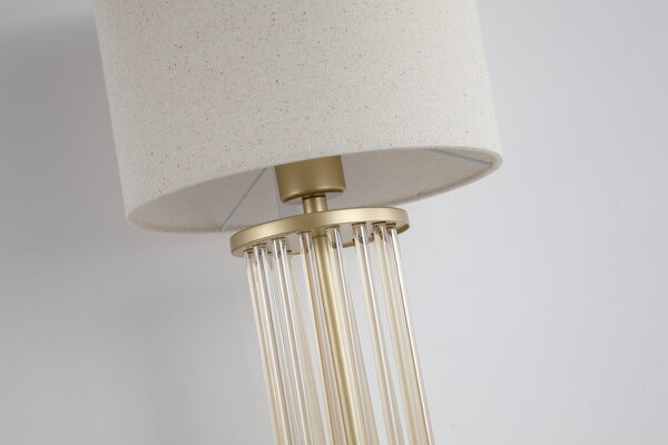 Searchlight Tafellamp Swizzle H 43 cm mat goud Searchlight Tafellamp Swizzle H 43 cm mat goud
