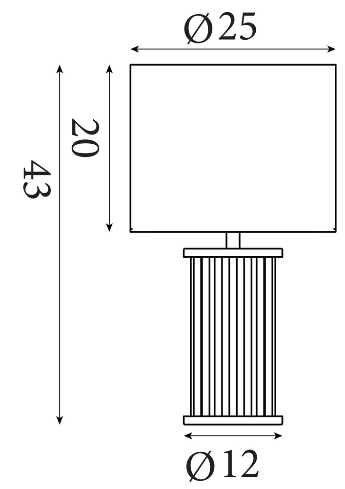 Searchlight Tafellamp Swizzle H 43 cm zwart Searchlight Tafellamp Swizzle H 43 cm zwart