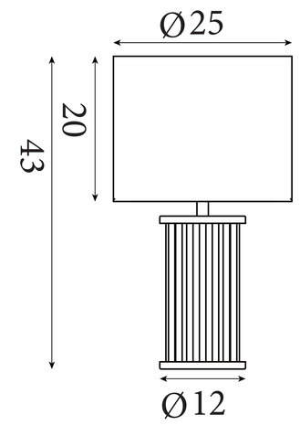 Searchlight Tafellamp Swizzle H 43 cm zwart Searchlight Tafellamp Swizzle H 43 cm zwart
