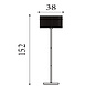 Searchlight Vloerlamp Swizzle H 152 cm mat goud Searchlight Vloerlamp Swizzle H 152 cm mat goud