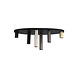 Searchlight Plafondlamp Tubes ovaal 6 lichts L 80 cm zwart Searchlight Plafondlamp Tubes ovaal 6 lichts L 80 cm zwart