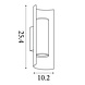 Searchlight Wandlamp Roll H 25,4 cm mat goud Searchlight Wandlamp Roll H 25,4 cm mat goud