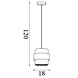 Searchlight Hanglamp Royal Ø 18 cm beige