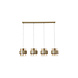 Searchlight Hanglamp Royal 4 lichts L 93 cm beige