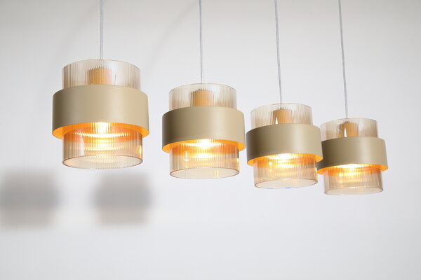 Searchlight Hanglamp Royal 4 lichts L 93 cm beige