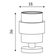 Searchlight Tafellamp Royal H 36 cm beige