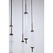 Searchlight LED hanglamp Cattail 8 lichts Ø 37 cm brons goud Searchlight LED hanglamp Cattail 8 lichts Ø 37 cm brons goud