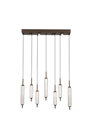Searchlight Hanglamp Cattail 11 lichts L 85 cm brons goud Searchlight Hanglamp Cattail 11 lichts L 85 cm brons goud