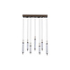 Searchlight Hanglamp Cattail 11 lichts L 85 cm brons goud Searchlight Hanglamp Cattail 11 lichts L 85 cm brons goud