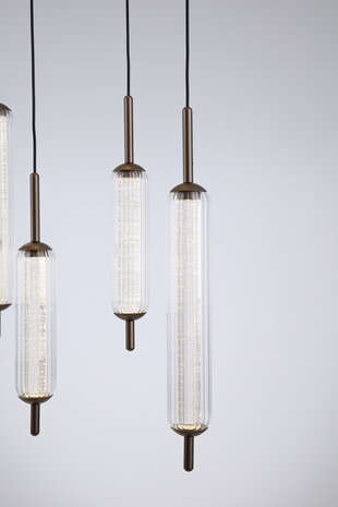 Searchlight Hanglamp Cattail 11 lichts L 85 cm brons goud Searchlight Hanglamp Cattail 11 lichts L 85 cm brons goud