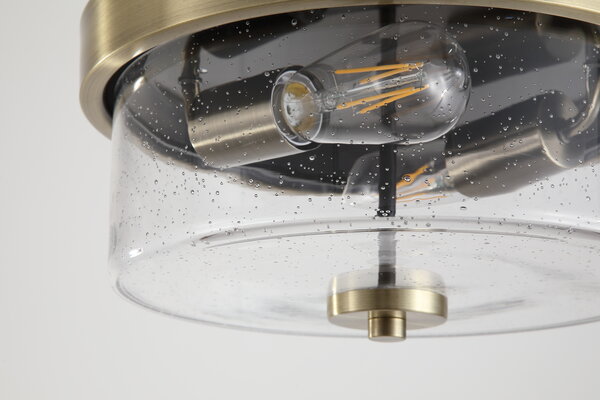 Searchlight Plafondlamp Preston Ø 33 cm IP44 brons Searchlight Plafondlamp Preston Ø 33 cm IP44 brons