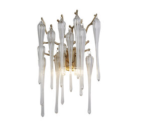 Searchlight Wandlamp Heritage H 42 cm mat goud Searchlight Wandlamp Heritage H 42 cm mat goud