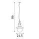 Searchlight Buitenlamp Station Ø 21.5 cm bruin